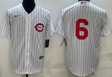 Men's Cincinnati Reds #6 Jonathan India White 2022 Field of Dreams Cool Base Jersey