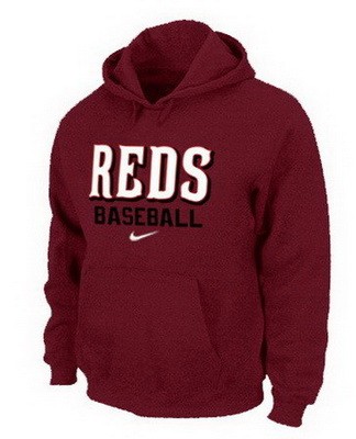 Men's Cincinnati Reds Red Printed Pullover Hoodie