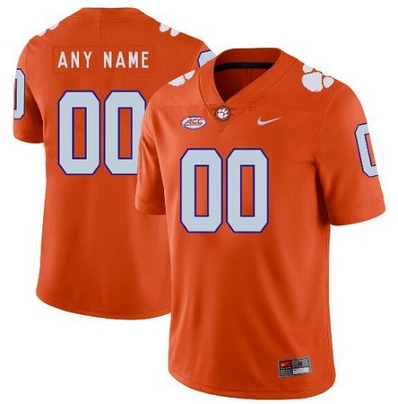 Men's Clemson Tigers Customized Orange Rush College Football Jersey