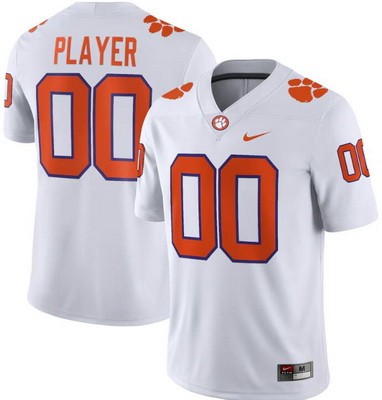 Men's Clemson Tigers Customized Purple White College Football Jersey