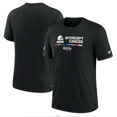 Men's Cleveland Browns Black 2022 Crucial Catch Performance T Shirt