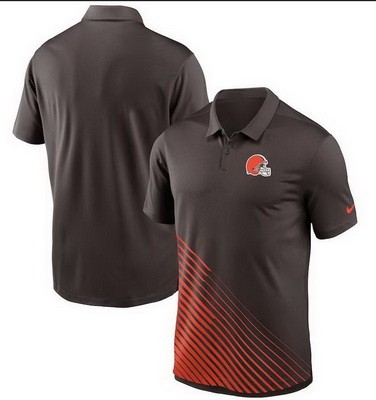 Men's Cleveland Browns Brown Orange Vapor Performance Polo