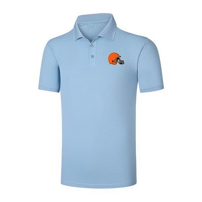 Men's Cleveland Browns Light Blue Eclipse Polo