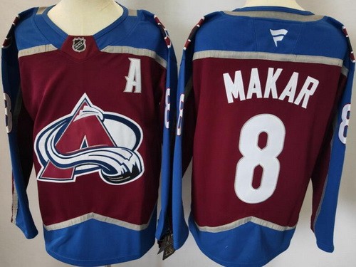 Men's Colorado Avalanche #8 Cale Makar Red Authentic Jersey