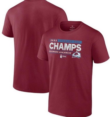 Men's Colorado Avalanche Red 2022 Stanley Cup Champions Winger T Shirt
