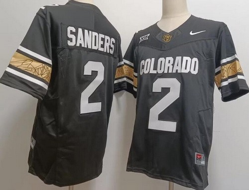 Men's Colorado Buffaloes #2 Shedeur Sanders Limited Black Alternate FUSE College Football Jersey
