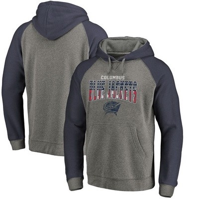 Men's Columbus Blue Jackets Printed Pullover Hoodie 112425