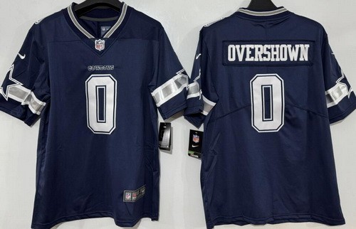 Men's Dallas Cowboys #0 DeMarvion Overshown Limited Navy Vapor Jersey