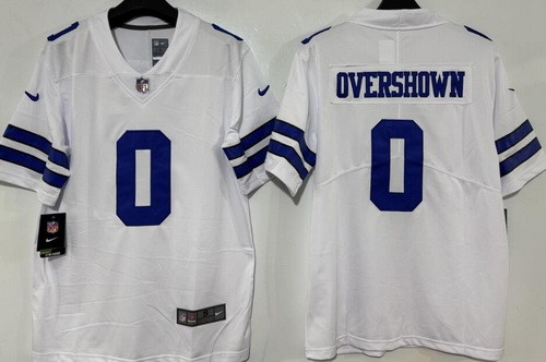 Men's Dallas Cowboys #0 DeMarvion Overshown Limited White Vapor Jersey