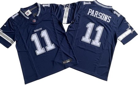 Men's Dallas Cowboys #11 Micah Parsons Limited Navy FUSE Vapor Jersey
