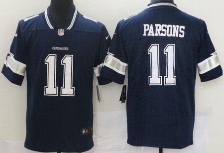 Men's Dallas Cowboys #11 Micah Parsons Limited Navy Vapor Untouchable Jersey