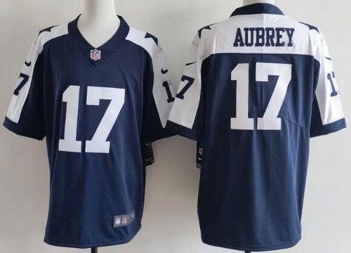 Men's Dallas Cowboys #17 Brandon Aubrey Limited Navy Alternate Vapor Jersey
