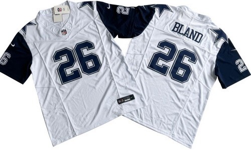 Men's Dallas Cowboys #26 DaRon Bland Limited White Throwback FUSE Vapor Jersey