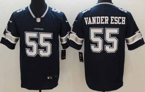 Men's Dallas Cowboys #55 Leighton Vander Esch Limited Navy Vapor Untouchable Jersey