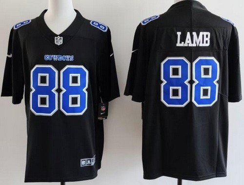Men's Dallas Cowboys #88 CeeDee Lamb Limited Black Fashion Vapor Jersey