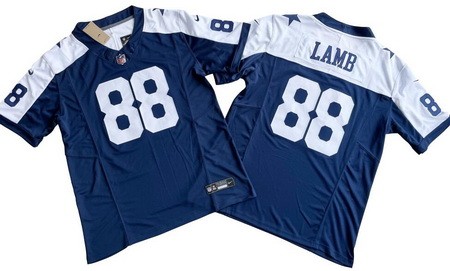 Men's Dallas Cowboys #88 CeeDee Lamb Limited Navy Alternate FUSE Vapor Jersey