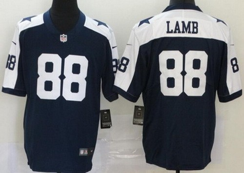 Men's Dallas Cowboys #88 CeeDee Lamb Limited Navy Thanksgiving Vapor Untouchable Jersey