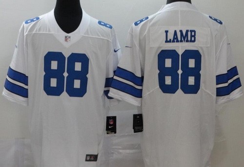 Men's Dallas Cowboys #88 CeeDee Lamb Limited White Vapor Untouchable Jersey