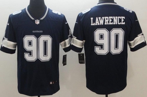 Men's Dallas Cowboys #90 Demarcus Lawrence Limited Navy Vapor Untouchable Jersey