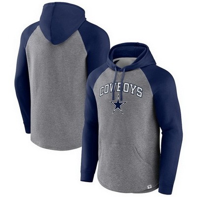 Men's Dallas Cowboys Gray By Design Raglan Pullover Hoodie
