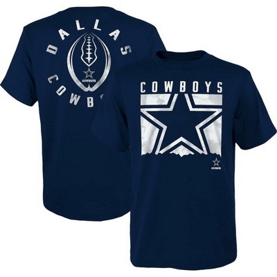 Men's Dallas Cowboys Navy Liquid Camo Logo T Shirt