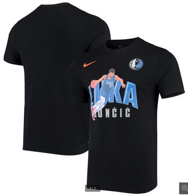 Men's Dallas Mavericks #77 Luka Doncic Printed T-Shirt 0726