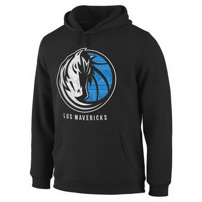 Men's Dallas Mavericks Black Printed Pullover Hoodie