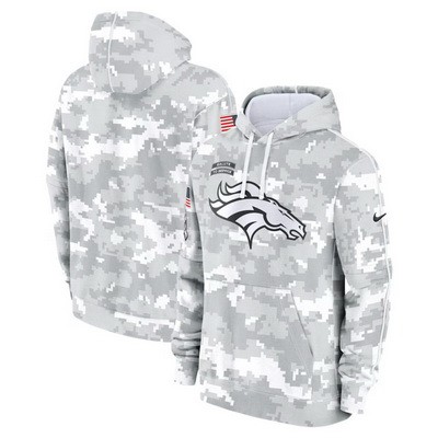Men's Denver Broncos Arctic Camo 2024 Salute to Service Club Fleece Pullover Hoodie