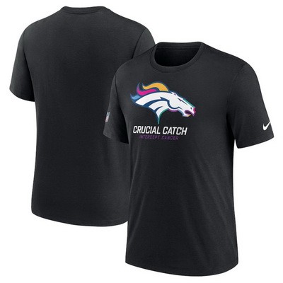 Men's Denver Broncos Black 2024 Crucial Catch T Shirt