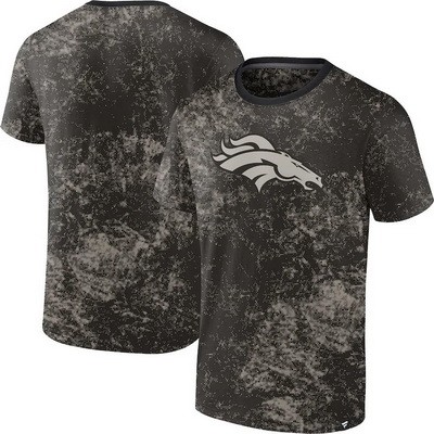 Men's Denver Broncos Black Shadow T Shirt