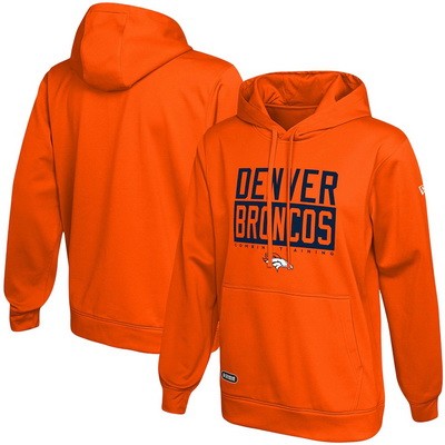 Men's Denver Broncos Orange School of Hard Knocks Pullover Hoodie