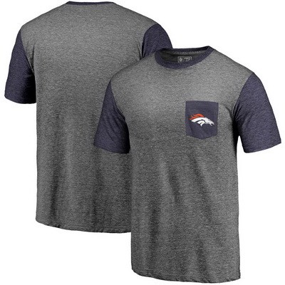 Men's Denver Broncos Printed T Shirt 1036