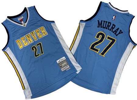 Men's Denver Nuggets #27 Jamal Murray Light Blue 2016 Swingman Jersey