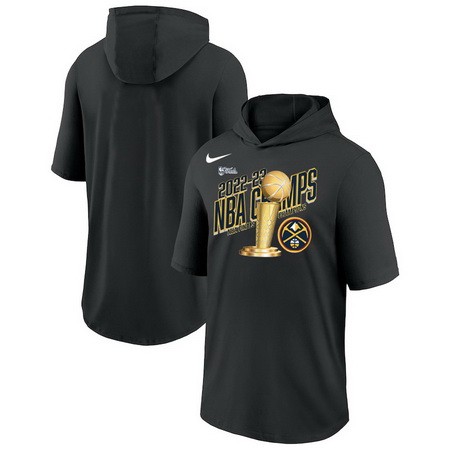 Men's Denver Nuggets Black 2023 Finals Champions Hoodie T Shirt 306035