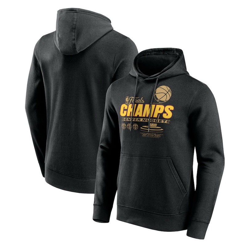Men's Denver Nuggets Black 2023 Finals Champions Pullover Hoodie 306053