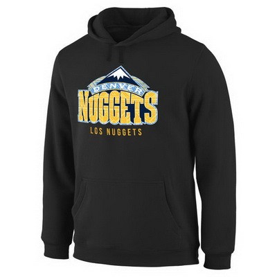 Men's Denver Nuggets Black Printed Pullover Hoodie