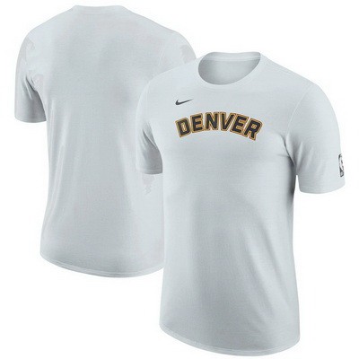 Men's Denver Nuggets White 2022 City Edition Essential Warmup T-Shirt