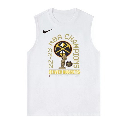 Men's Denver Nuggets White 2023 Champions Tank Top 306001