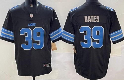 Men's Detroit Lions #39 Jake Bates Limited Black FUSE Vapor Jersey