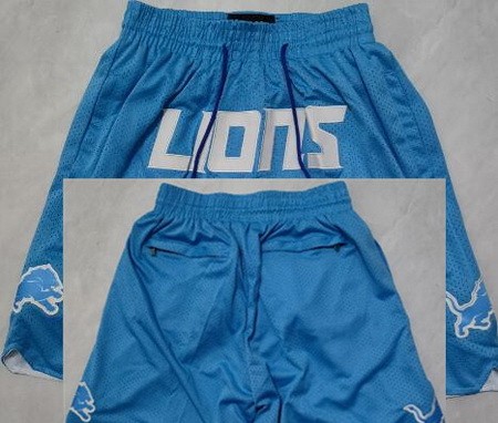 Men's Detroit Lions Blue Just Don Shorts