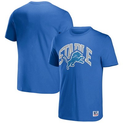 Men's Detroit Lions Blue NFL x Staple Logo Lockup T Shirt