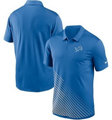 Men's Detroit Lions Blue Vapor Performance Polo