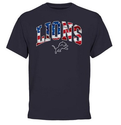 Men's Detroit Lions Printed T Shirt 1112