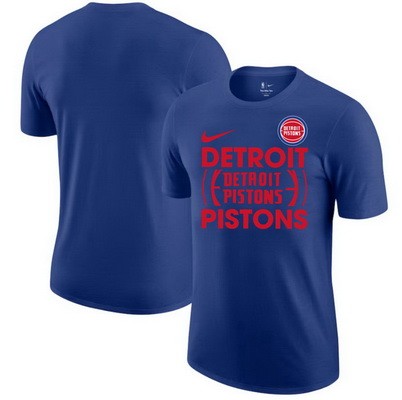Men's Detroit Pistons Blue Courtside This Is Our Year T Shirt