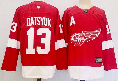 Men's Detroit Red Wings #13 Pavel Datsyuk Red Authentic Jersey
