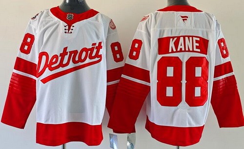 Men's Detroit Red Wings #88 Patrick Kane White 2025 Stadium Series Authentic Jersey