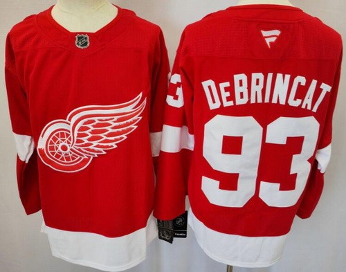Men's Detroit Red Wings #93 Alex DeBrincat Red Fanatics Authentic Jersey