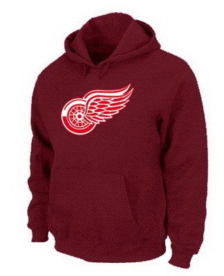 Men's Detroit Red Wings Red Printed Pullover Hoodie