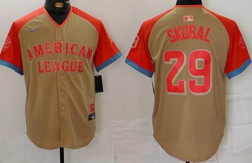 Men's Detroit Tigers #29 Tarik Skubal Gray 2024 All Star Limited Jersey