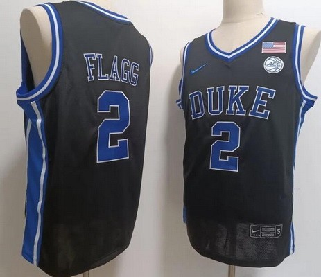 Men's Duke Blue Devils #2 Cooper Flagg Black College Basketball Jersey